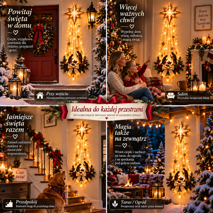 ✨ Ostatni dzień — 50% TANIEJ ✨ 🎄✝️ Świecąca dekoracja ścienna z Gwiazdą Betlejemską i szopką — piękny symbol wiary 4