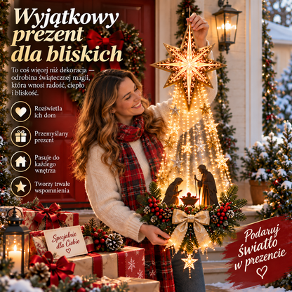 ✨ Ostatni dzień — 50% TANIEJ ✨ 🎄✝️ Świecąca dekoracja ścienna z Gwiazdą Betlejemską i szopką — piękny symbol wiary 7